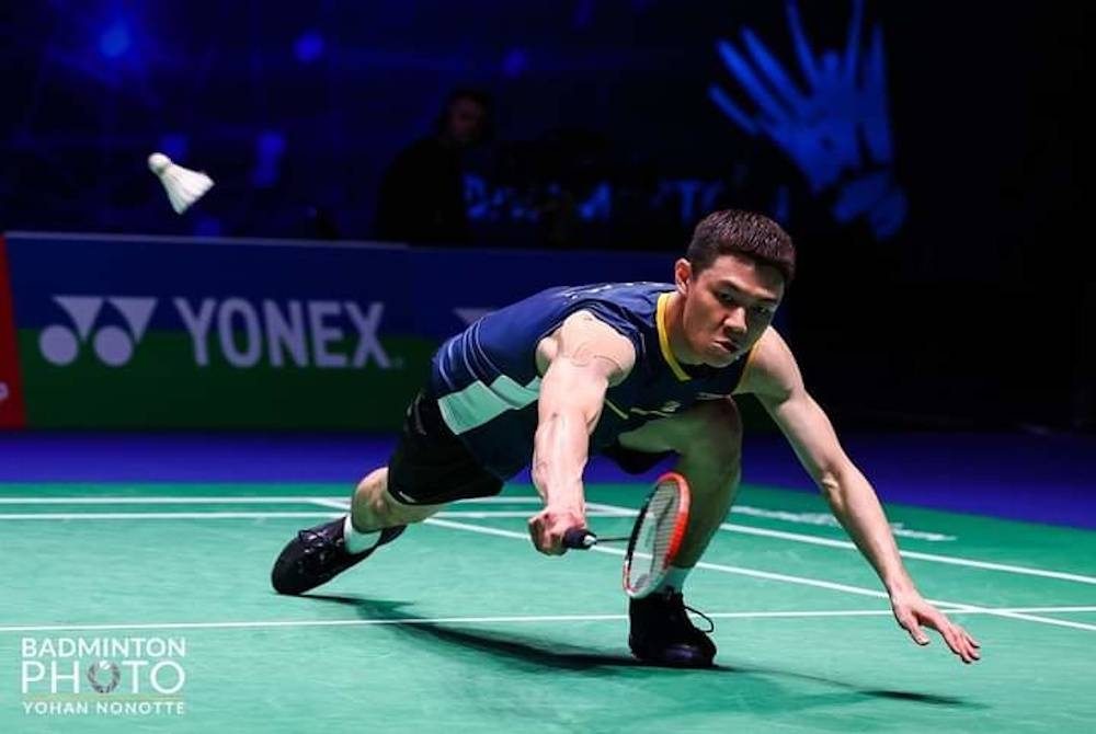 Zii Jia tewas kepada pemain Jepun pada aksi separuh akhir Terbuka Switzerland. - Foto Badminton Photo