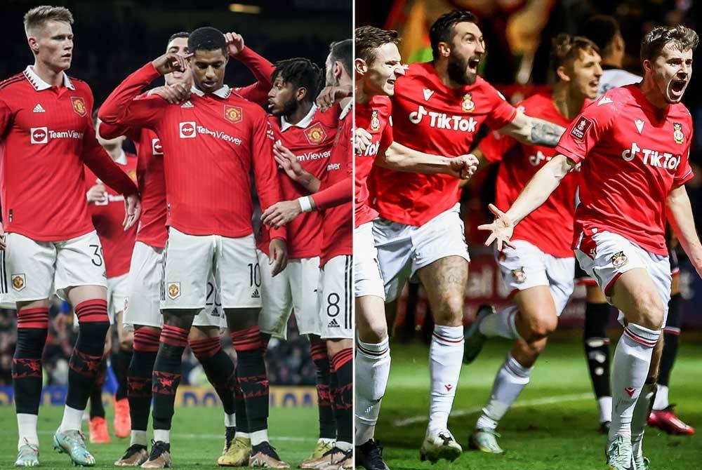 Manchester United (gambar kiri) kini menduduki tangga ketiga liga dengan 50 mata selepas mengharungi 26 perlawanan.