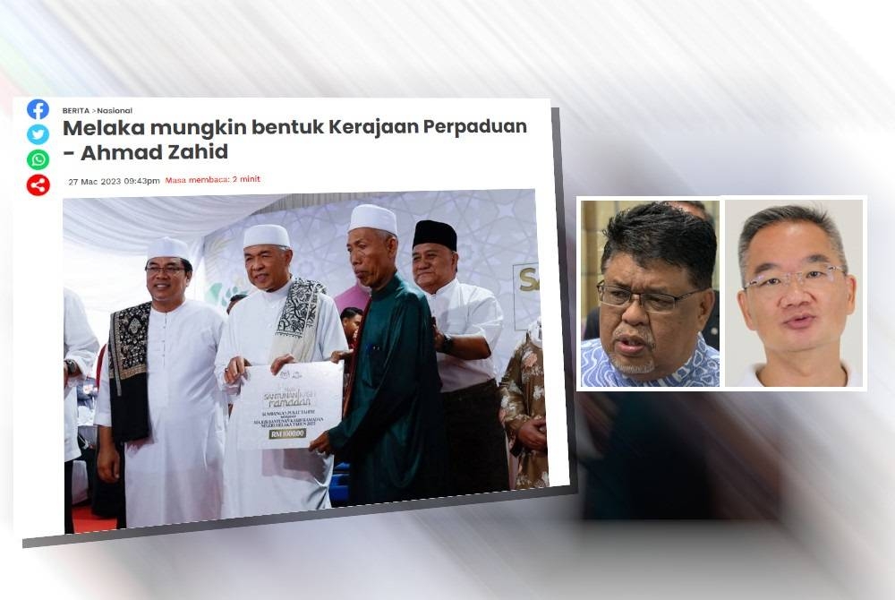 Laporan Sinar Harian. Gambar kecil: Ab Rauf, Poay Tiong