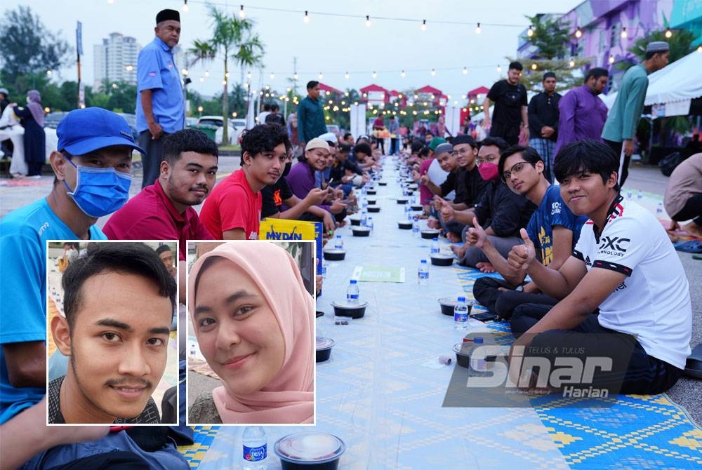 Iftar ala Madinah mengimbau kenangan pengunjung berbuka puasa bersama keluarga di kampung halaman. - Foto: MOHD HALIM ABDUL WAHID, gambar kecil dari kiri: Mohamad Afiq, Nor Sofea