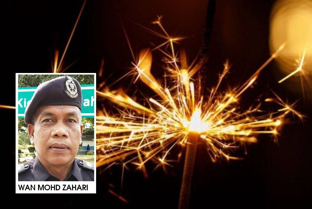 Polis Kuantan menerima 97 permohonan lesen penjualan mercun dan bunga api pada musim perayaan Aidilfitri kali ini. - Gambar hiasan