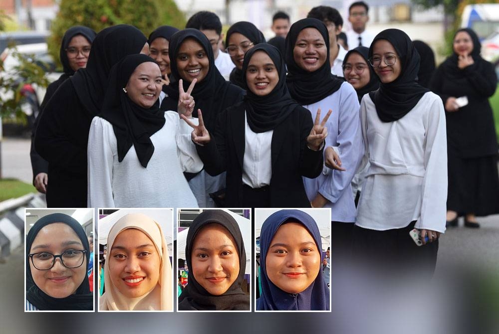 Sebahagian mahasiswa yang hadir pada program Iftar ala Madinah @Karangkraf. Gambar kecil dari kiri: Fatin Nur Farhana, Nurul Syahirah, Farah Hanisa, Maizatul Shahida