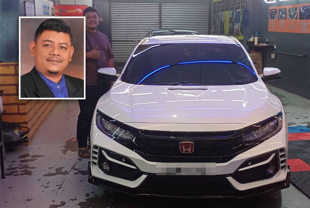 Mohd Fauzi mengusahakan perkhidmatan kereta sewa menerusi syarikat Qaiser Auto Mall. Gambar kecil: Mohd Fauzi