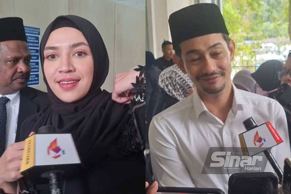 Diana Danielle ditemui pemberita sebaik hadir di Mahkamah Tinggi Syariah Shah Alam pada Rabu bagi sebutan kes hadanah iaitu hak penjagaan dua anaknya hasil perkahwinan bersama pelakon Farid Kamil.