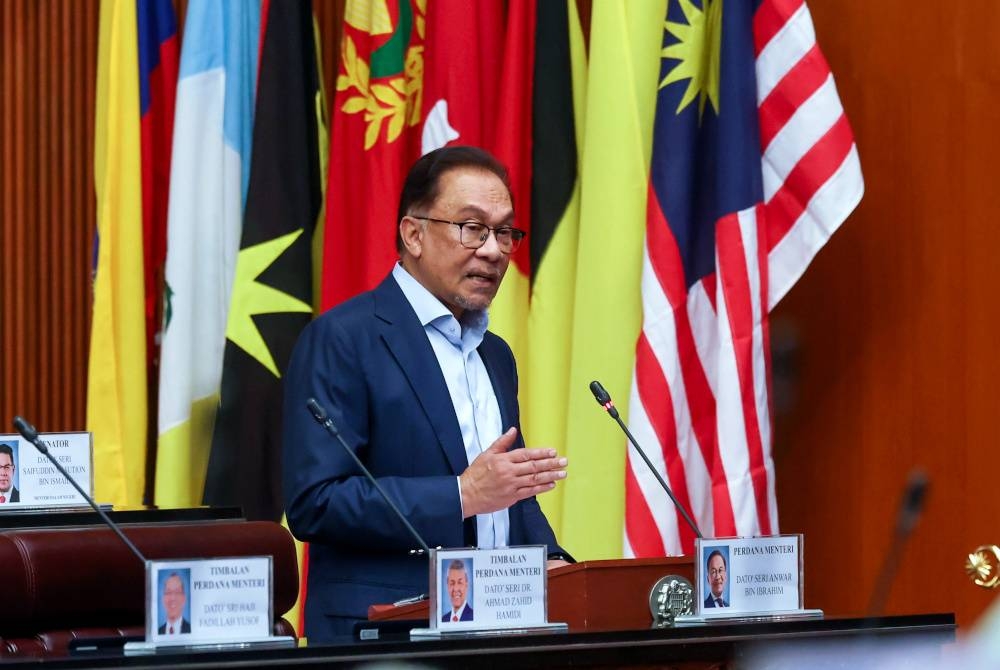 Perdana Menteri Datuk Seri Anwar Ibrahim. - Foto Bernama