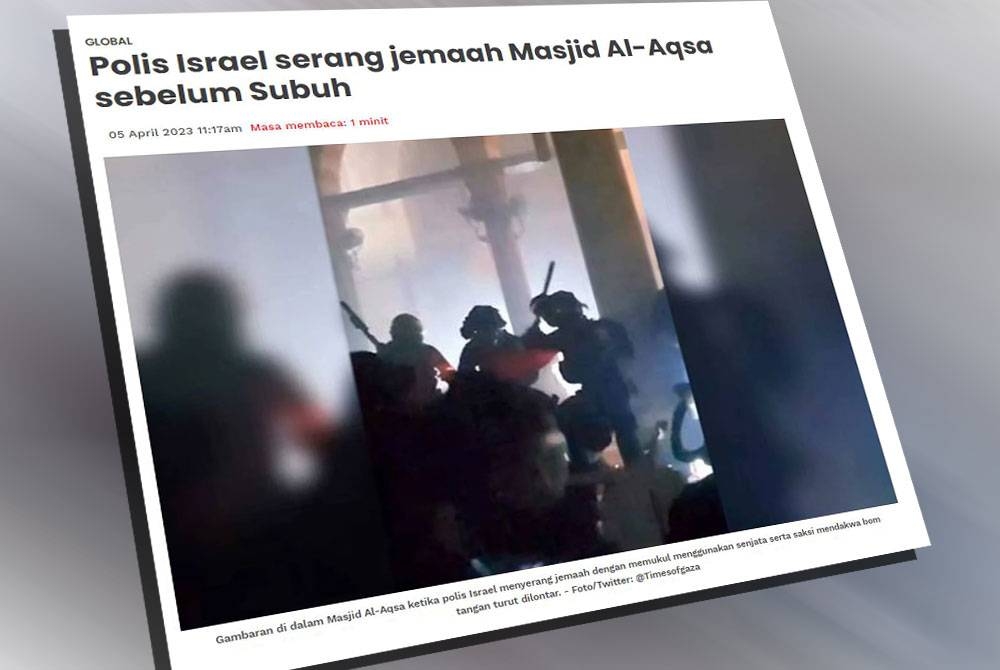 Laporan Sinar Harian pada Rabu.