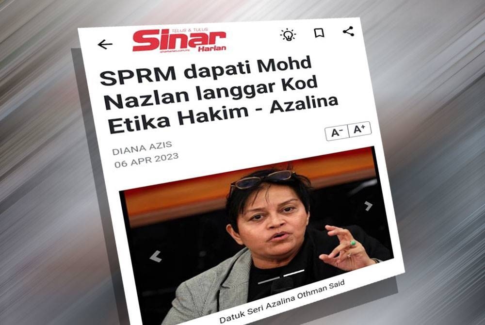 Laporan Sinar Harian pada Khamis.