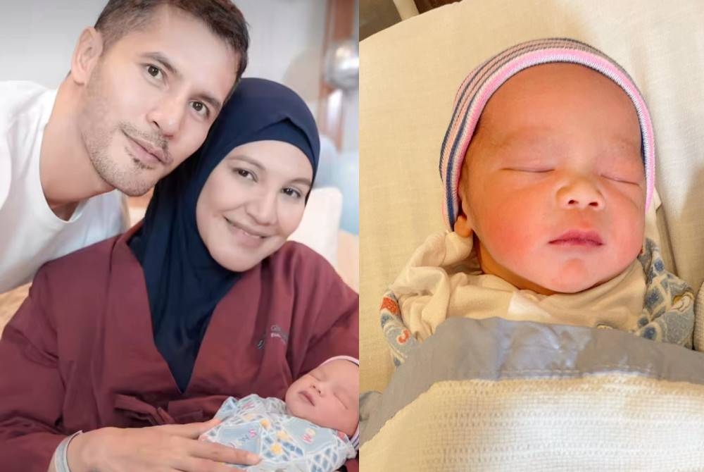 Aliff Syukri dan Nur Shahida berkongsi nama pilihan anak keenamnya.. Luqman Al-Hakim - Foto FB Aliff Syukri