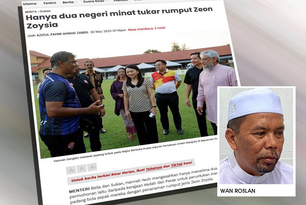 Laporan Sinar Harian pada 30 Mac lalu.