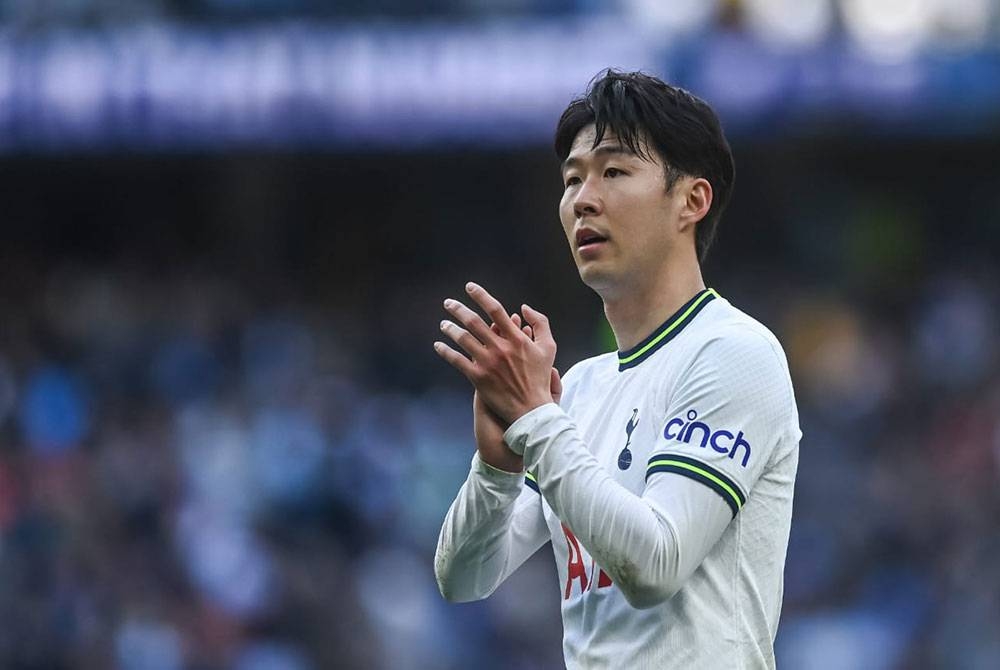 Heung-min melakar sejarah peribadi dan Asia apabila meledak gol ke-100 di EPL. Foto EPA.