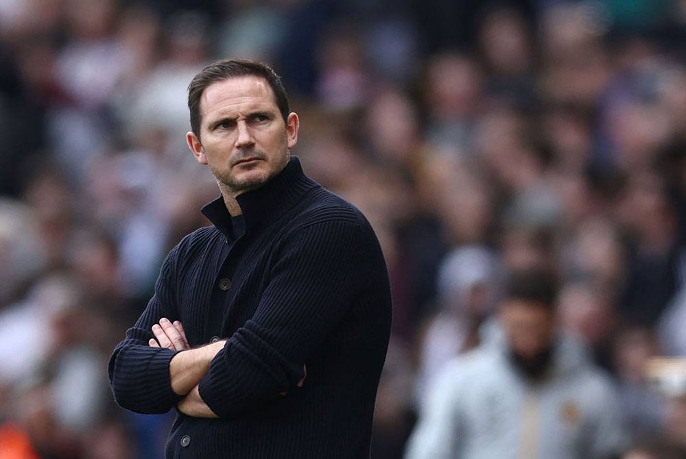 Lampard mahu pemain Chelsea tampil lebih bersemangat selepas tewas kepada Wolves. Foto AFP