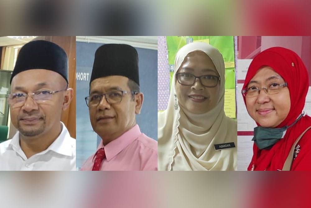 Gambar dari kiri: Rusdi, Mohd Misbah, Asmidar Jamaiah dan Hanizah.