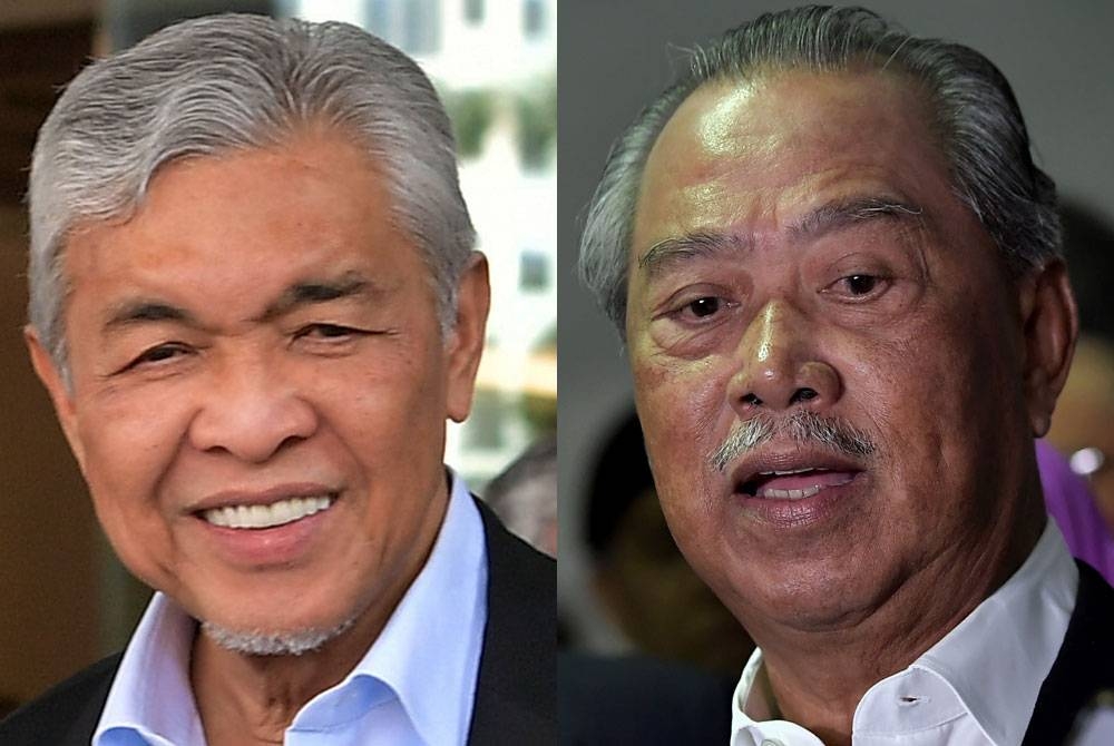 Dari kiri: Zahid, Muhyiddin