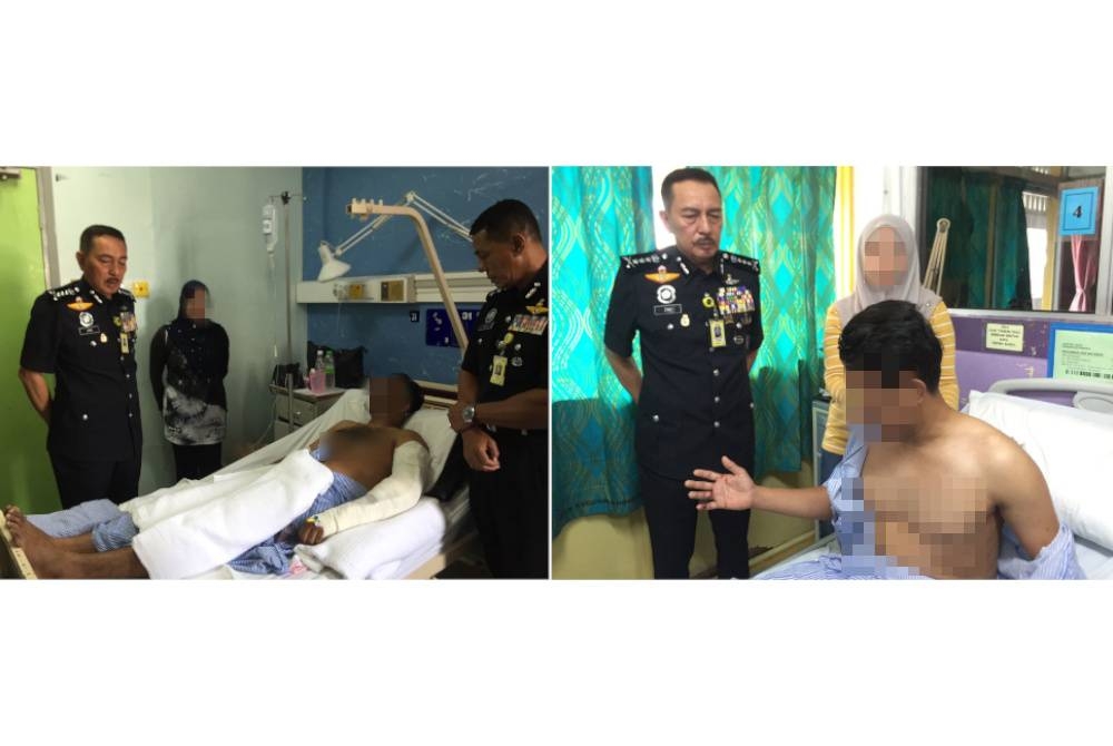 Kedua-dua mangsa kini dirawat di Hospital Raja Perempuan Zainab II.