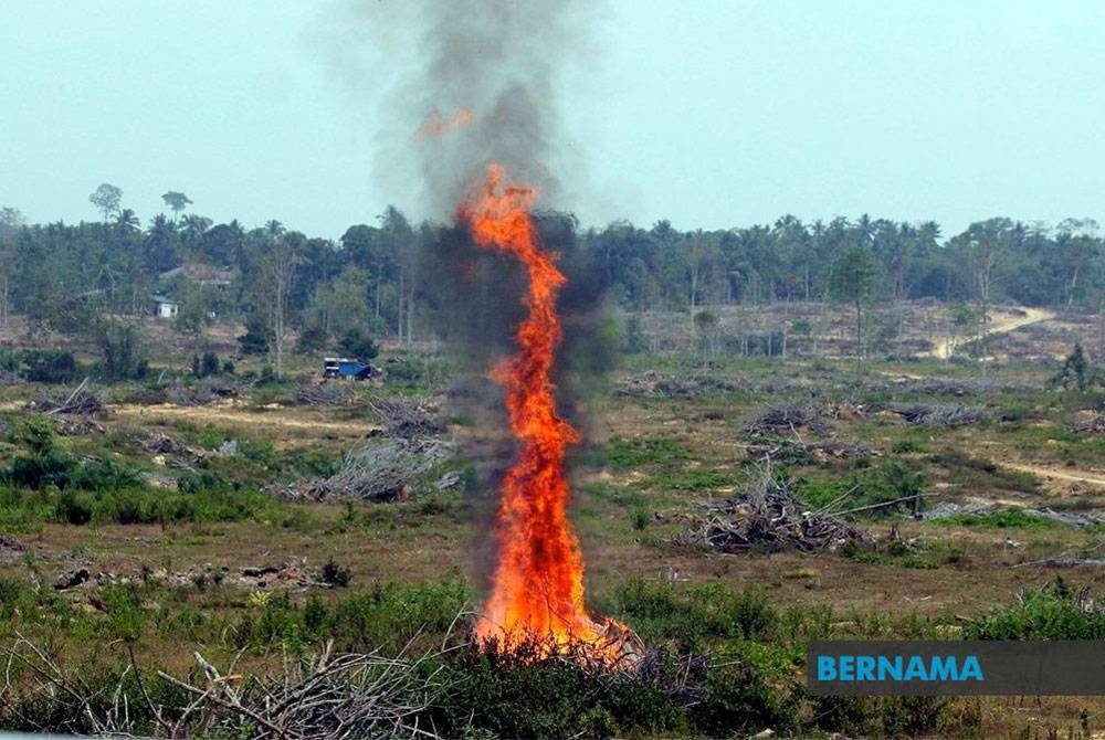 Orang ramai dinasihatkan agar tidak melakukan pembakaran terbuka terutama di kawasan mudah terbakar. - Foto Bernama