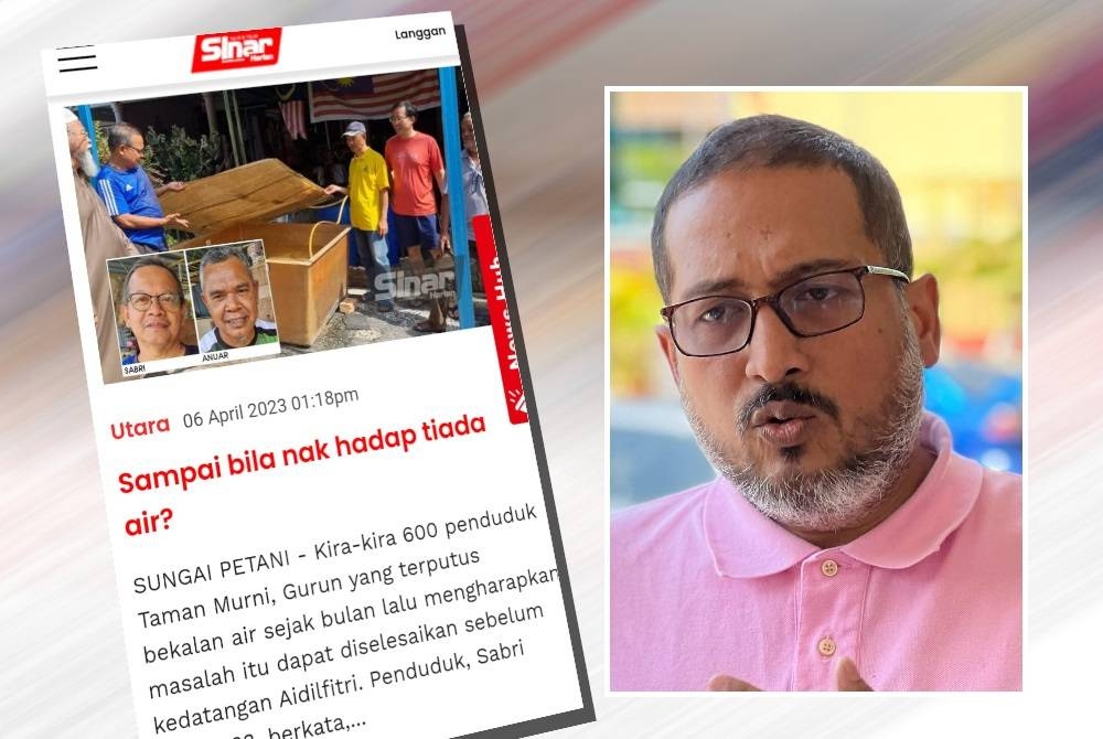 Laporan Sinar Harian pada 6 April lalu. (Saiful Hazizy)