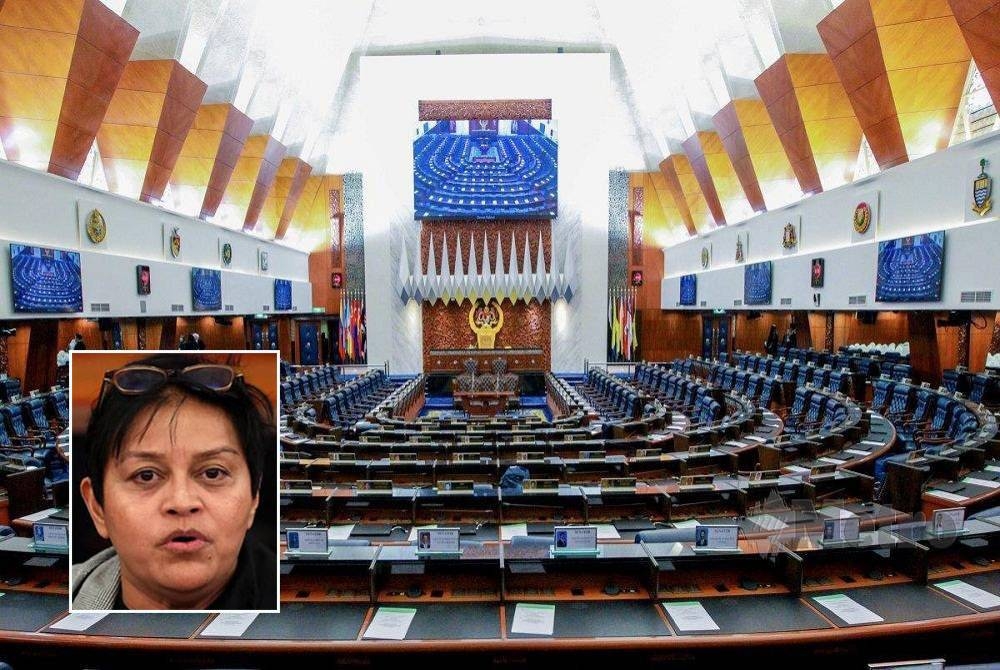 Dewan Rakyat. Gambar kecil: Azalina