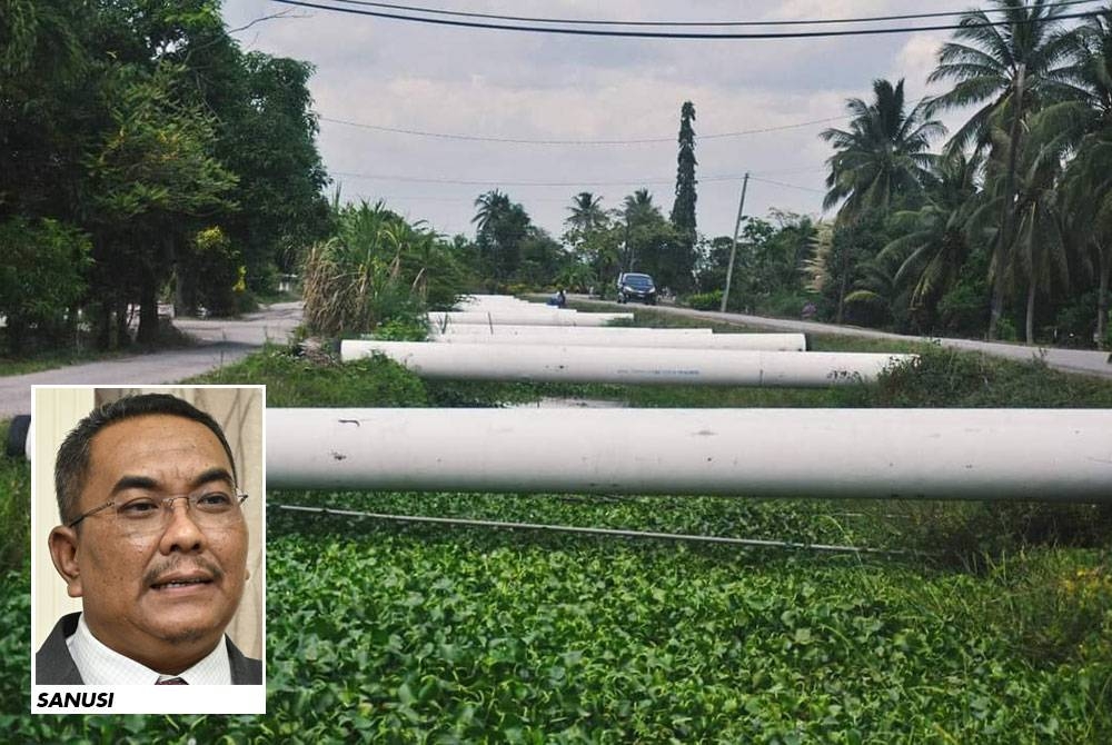 Paip utama baharu yang sedang giat dipasangkan di kawasan sering terjejas masalah air di Kedah. 