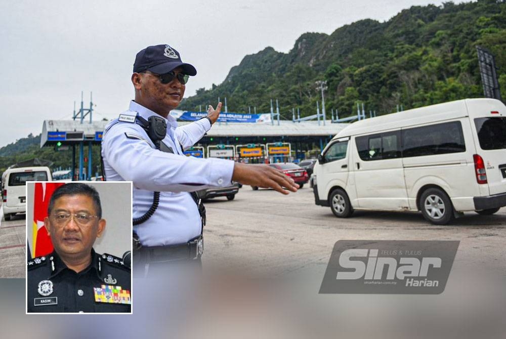 Anggota diletakkan di lokasi-lokasi dikenal pasti berlaku kesesakan bagi memantau kelancaran lalu lintas. - Foto:SINAR HARIAN / MOHD RAFIQ REDZUAN HAMZAH, gambar kecil: Mat Kasim