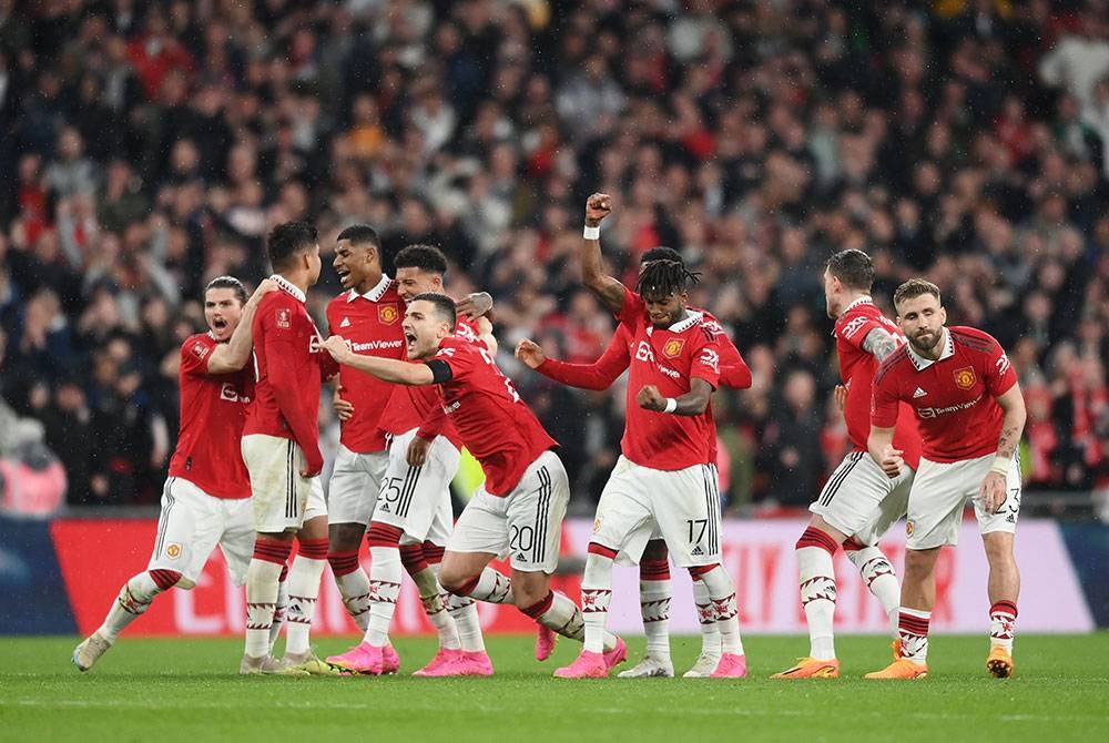 Manchester United mara final Piala FA selepas menewaskan Brighton di Stadium Wembley.