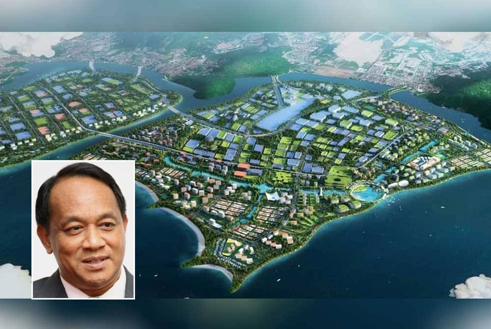 Pelan Projek PSI yang melibatkan tiga buah pulau. Gambar kecil: Muhamad Farid