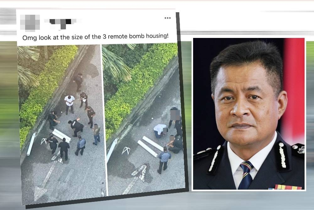 Tangkap layar kejadian yang tular di media sosial Facebook. (Kanan: Amihizam)