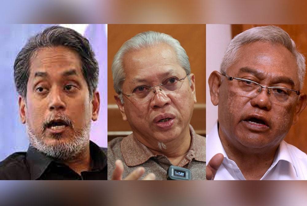 Gambar dari kiri: Khairy Jamaluddin, Annuar Musa, Noh