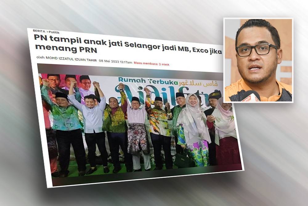 PN sebelum ini memaklumkan akan menampilkan calon anak jati negeri Selangor yang mempunyai kewibawaan untuk memimpin negeri ini pada Pilihan Raya Negeri (PRN) di negeri itu yang dijangka diadakan pada tahun ini. (Gambar kecil: Abbas Azmi)