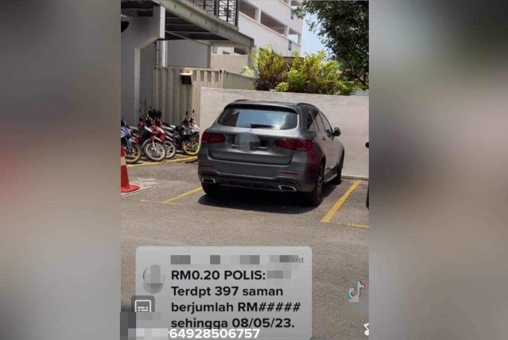 Tular video dimuat naik seorang pengguna TikTok yang mendakwa sebuah kenderaan didakwa mempunyai sebanyak 397 saman tertunggak pada Selasa.