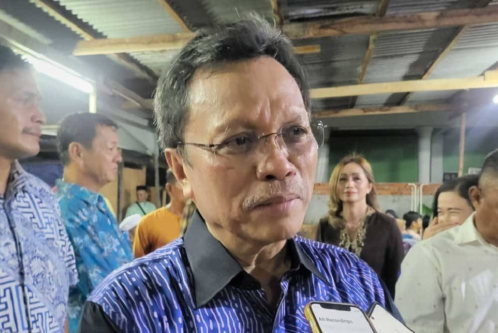 Mohd Shafie ketika ditemui pemberita selepas menghadiri Majlis Rumah Terbuka ADUN Tanjung Aru Anjuran Bersama Bahagian Putatan di Tanjung Aru Kota Kinabalu.