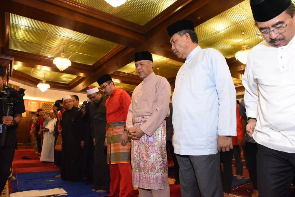 Ahmad Zahid ketika tiba di Menara Dato&#039; Onn, WTCKL sempena Sambutan Ulang Tahun UMNO ke-77.