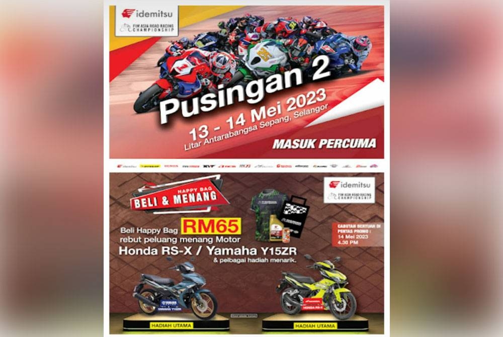 Pusingan 2 ARRC 2023 berlangsung di Litar Antarabangsa Sepang pada 12 hingga 14 Mei ini.