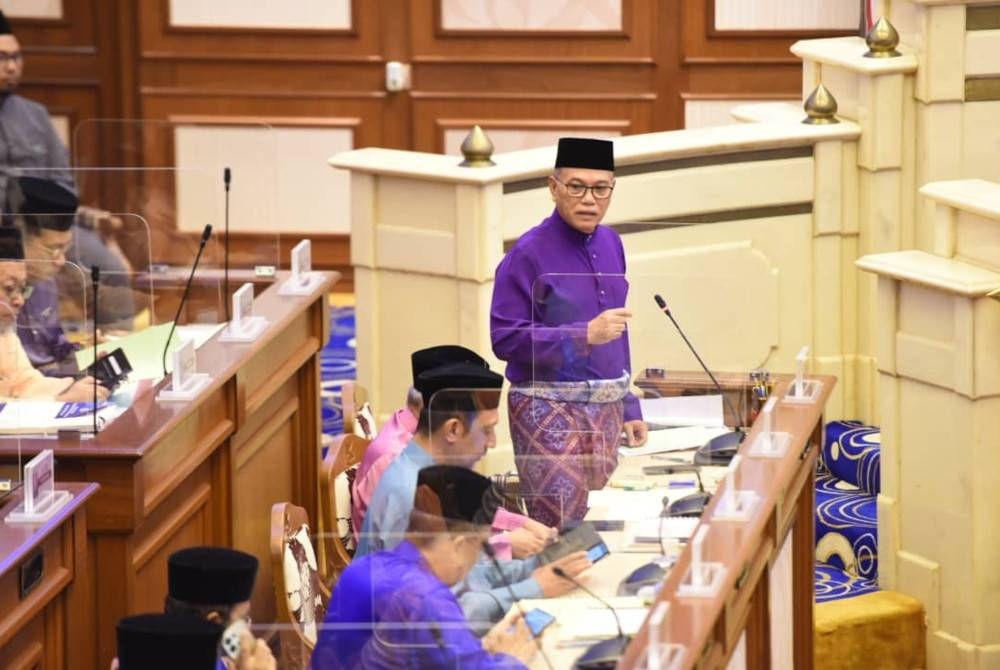 Wan Rosdy dalam ucapan penggulungan pada Mesyuarat Pertama Penggal Kedua, DUN Pahang Ke-15 di Wisma Sri Pahang di Kuantan pada Jumaat