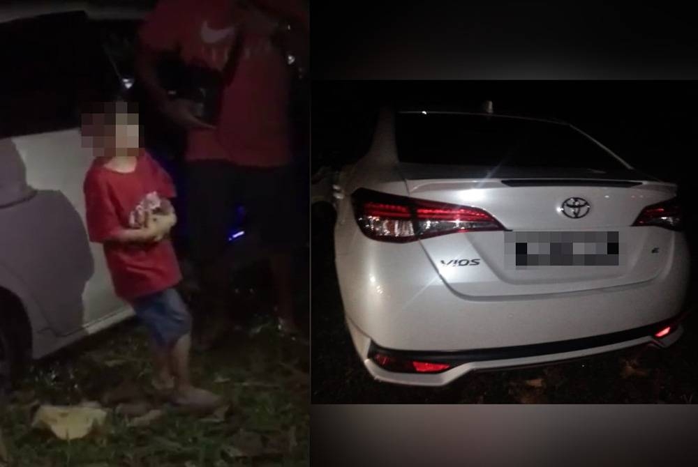 Dua beradik ditemukan orang awam di dalam sebuah kereta selepas terbabas dan melanggar tiang lampu di Jalan Bukit Tangga, Simpang Kenyum, Langkawi pada Selasa.