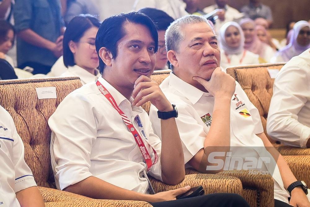 Adam Adli ketika menghadiri Konvensyen Pemuda Perpaduan 2023 di Pusat Dagangan Dunia (WTC) pada Ahad.