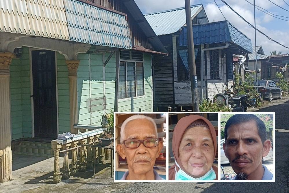 Penempatan di Kampung Nelayan Benut yang sering berdepan ancaman air pasang besar. Gambar kecil: Bachok, Hamisah, Mohd Fairus