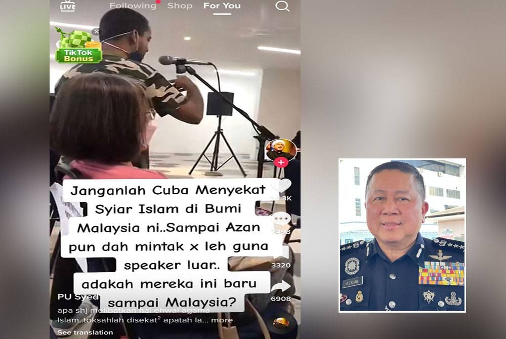 Tangkap layar video yang tular di media sosial ketika sesi dialog antara JMB sebuah kondominium di Tanjung Bungah dengan penduduk. Gambar kecil: Khaw Kok Chin