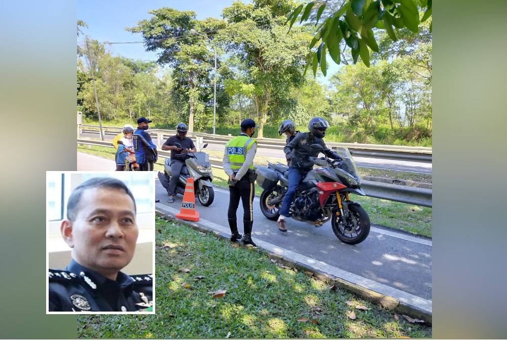 Polis telah melaksanakan operasi khas membabitkan motosikal berkuasa tinggi. - Gambar kecil: Mohd Nasri