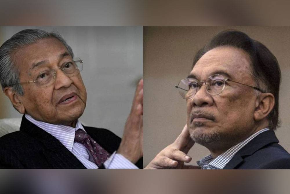 Mahathir (kiri), Anwar