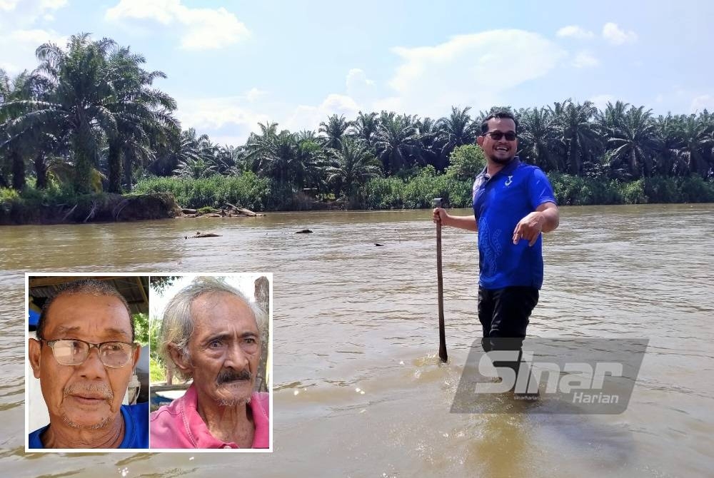 Antara kawasan alur air yang cetek menyebabkan pergerakan nelayan untuk mencari rezeki terhad. (Gambar kecil: Ahmad Jamal, Zakaria)