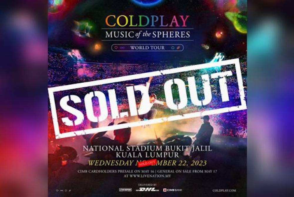 Wujud tindakan menjual semula tiket konsert Coldplay dengan harga hingga mencecah RM43,200 hingga mengundang kecaman orang ramai.