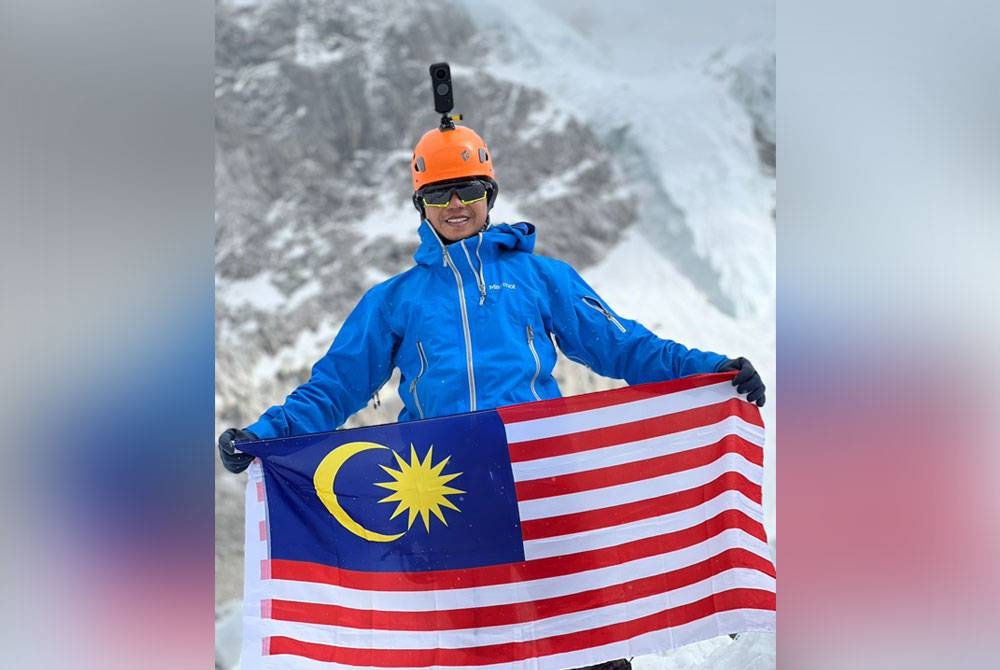 Pendaki OKU ME 2023,Hawari berjaya tawan puncak Everest pada Khamis. - Foto ihsan ME 2023.