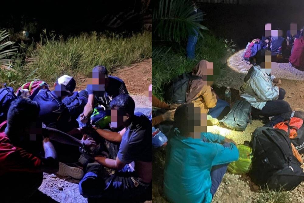 Antara yang ditahan dalam Op Pintas di Sabak Bernam, Selangor pada Khamis.