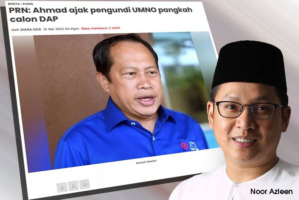 Pada Jumaat, Ahmad Maslan meminta pengundi UMNO memilih calon daripada Kerajaan Perpaduan pada PRN akan datang tanpa mengira calon tersebut daripada parti mana termasuk DAP.