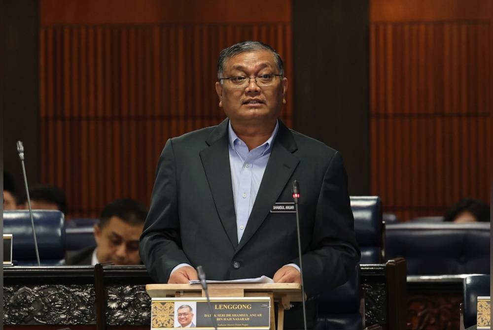 Shamsul Anuar ketika hadir pada Persidangan Dewan Rakyat di Parlimen hari ini. - Foto Bernama