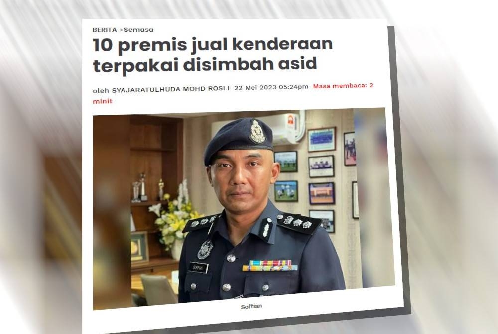 Laporan Sinar Harian.