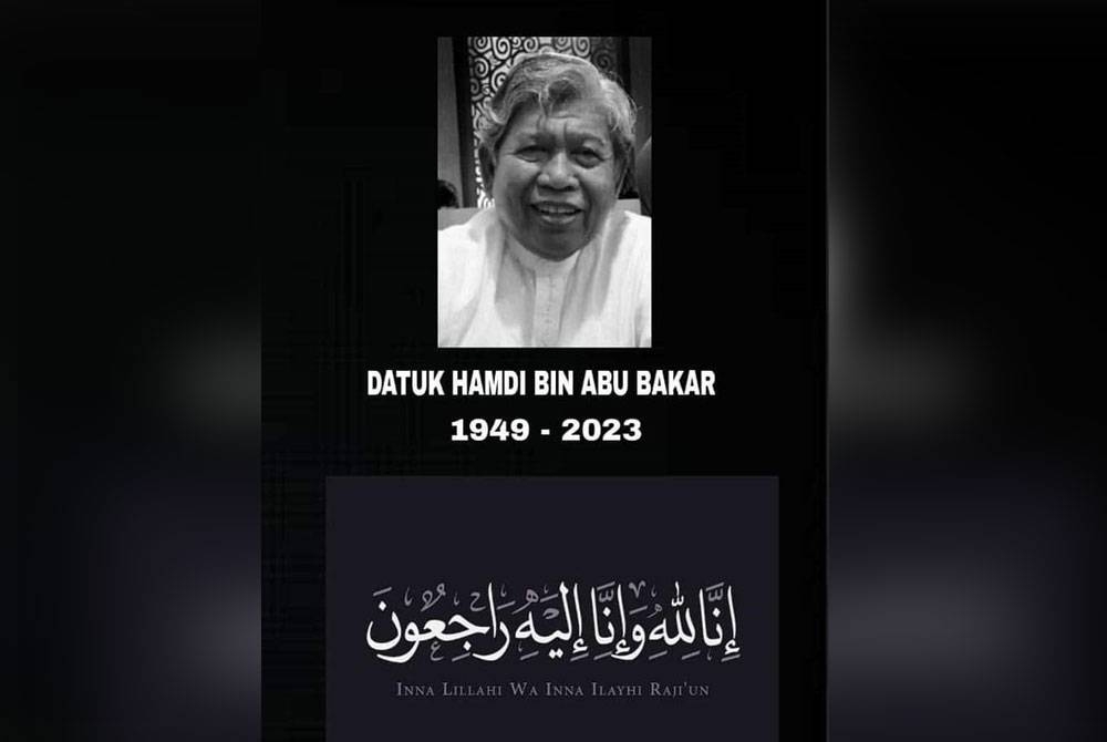 Pemergian Allahyarham dikongsi Facebook Penerangan UMNO Perak.