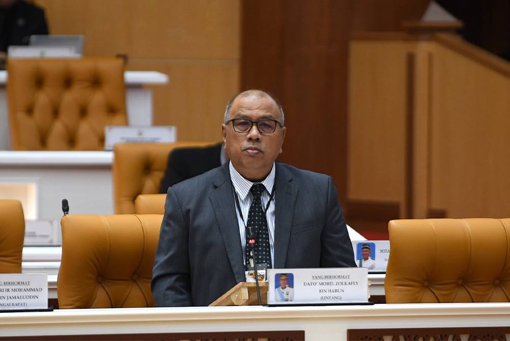 Mohd Zolkafly ketika menjawab soalan lisan Berhanudin sempena Sidang DUN Perak di sini pada Rabu.