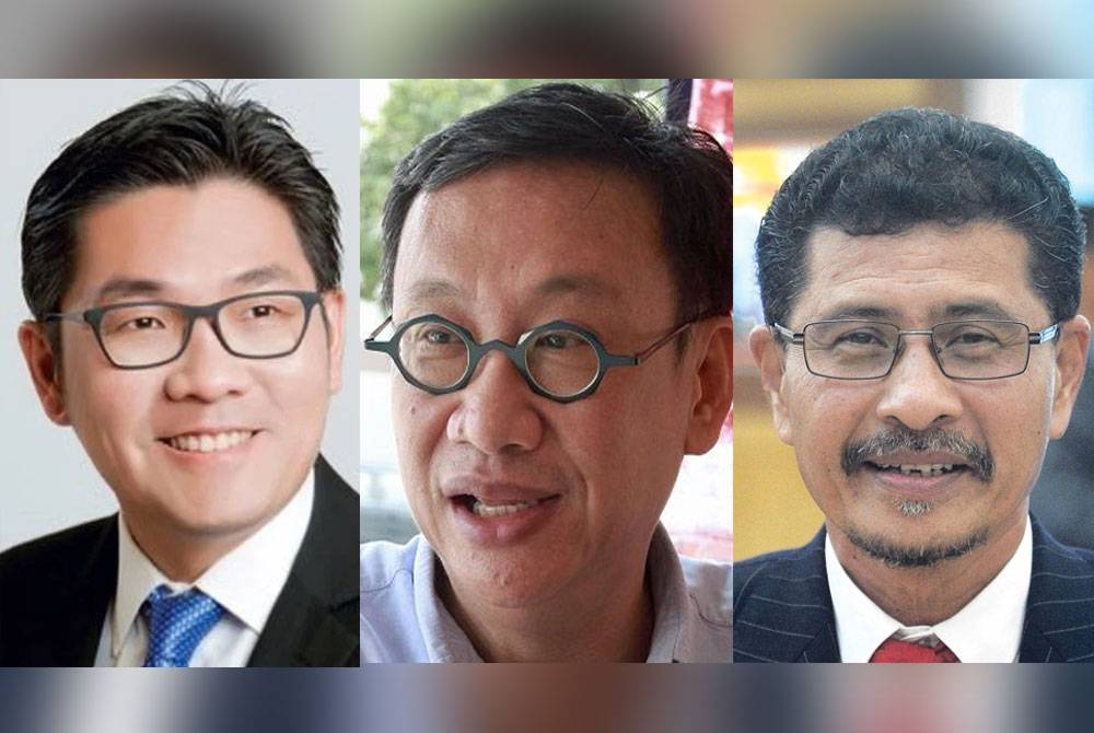 Gambar dari kiri: Sim Tze Tzin, Wong Chen, Abdullah Sani