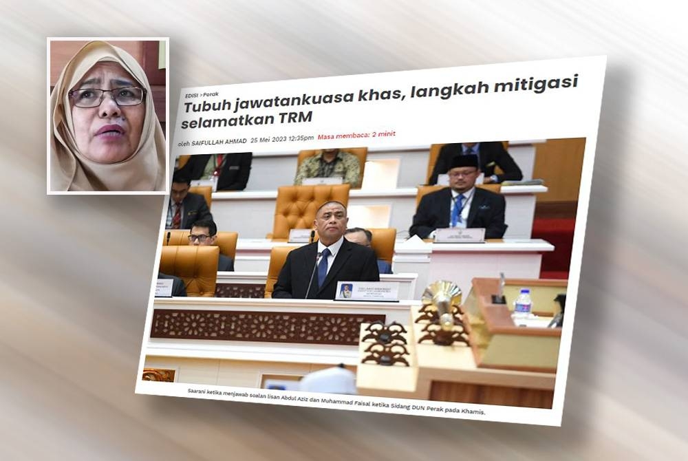 Kerajaan negeri Perak telah menubuhkan jawatankuasa khas dan mengambil langkah migitasi dalam usaha menyelamatkan Tanah Rizab Melayu (TRM) di negeri ini. (Gambar kecil: Hamidah)